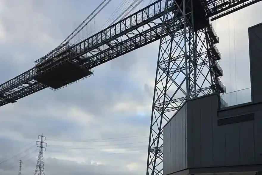 Newport Transporter Bridge, site photograph supplied by Kingsley